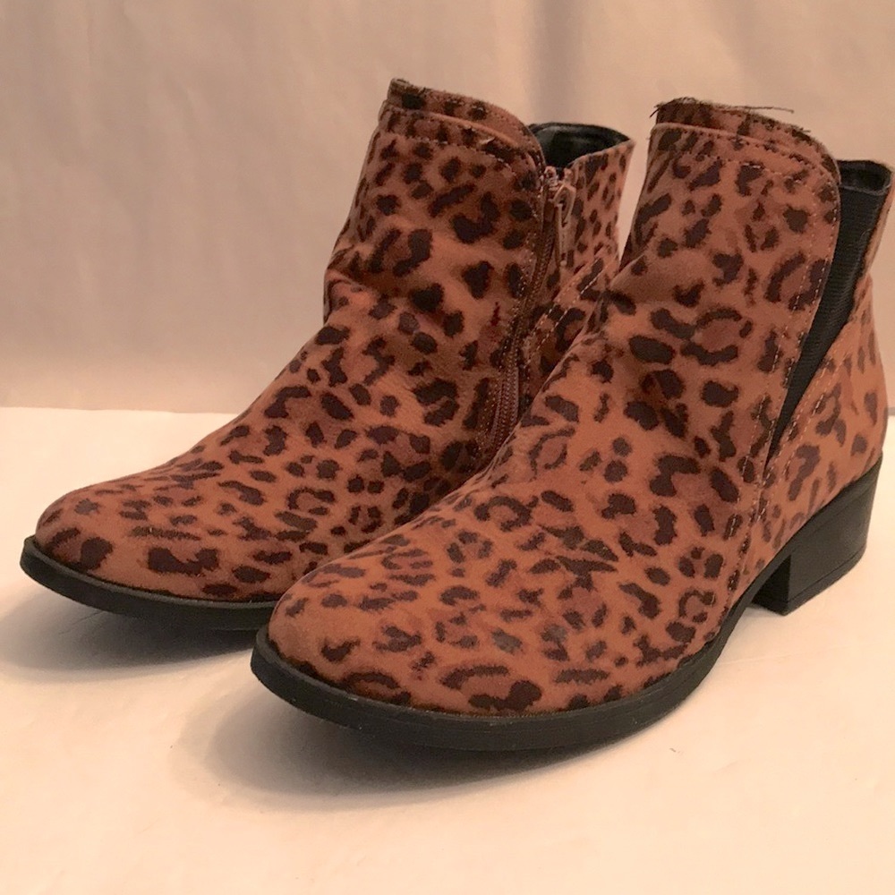 Stevies Leopard Booties 6